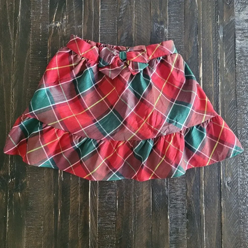 Gymboree Plaid Ruffle Skirt Holiday Traditions Girls Size 6